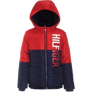 Tommy Hilfiger Big Boys Jack Hooded Colorblocked Jacket